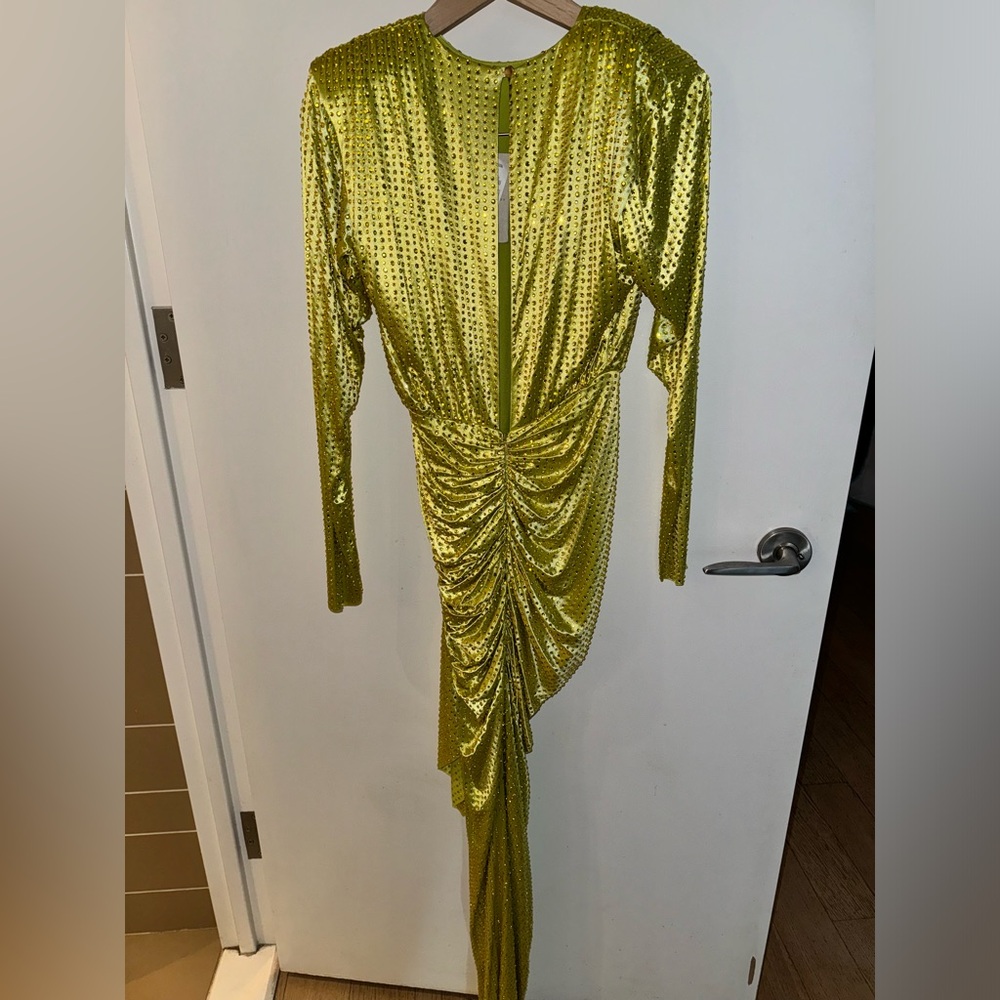 RaisaVanessa yellow embellished gown US 2 - Picture 5 of 12